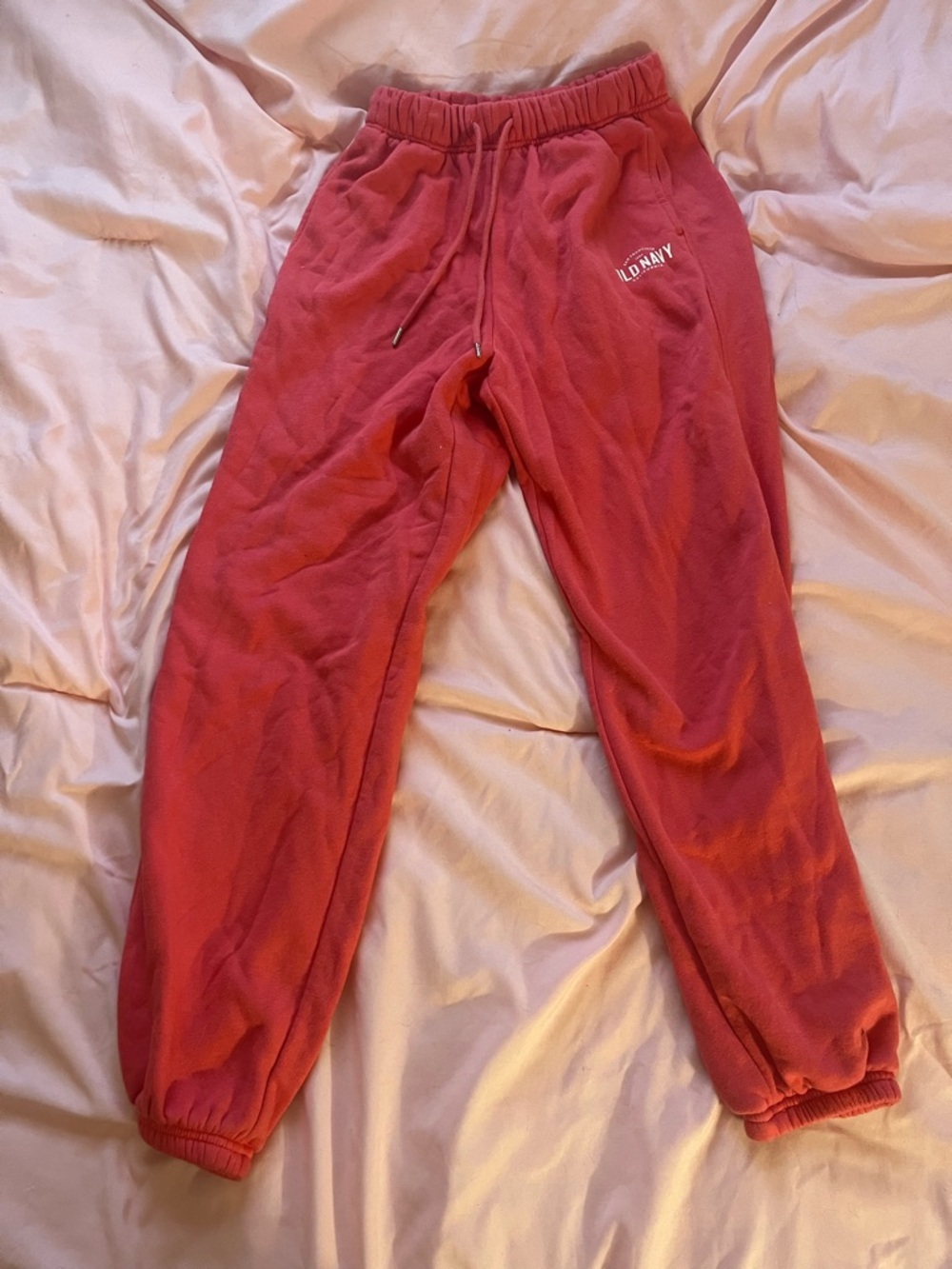 Old Navy Cranberry Red Jogger Sweatpants